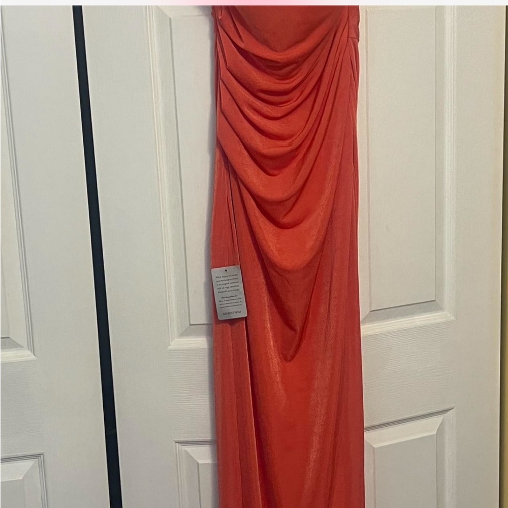 Katie May Los Angeles NWT Sway Gown - Coral Corset Midi Dress